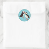 Puffin Ronde Sticker (Tas)