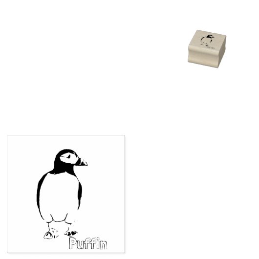 Puffin Rubberstempel (Gestempeld)