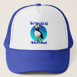 Puffin, Seward, Alaska - Trucker Hat Pet