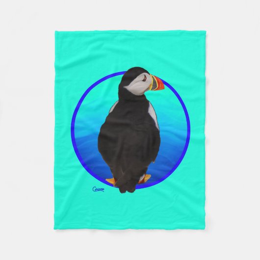 Puffin - Small Fleece Blanket Deken (Voorkant)