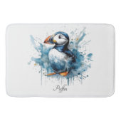 Puffin Splash, aangepast Badmat (Voorkant)