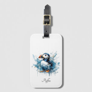 Puffin Splash, aangepast Bagagelabel