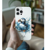 Puffin Splash, aangepast Case-Mate iPhone Case