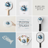 Puffin Splash, aangepast Golfhanddoek