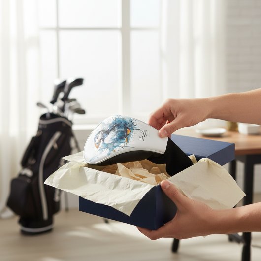 Puffin Splash, aangepast Golfheadcover