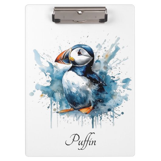 Puffin Splash, aangepast Klembord (Voorkant)