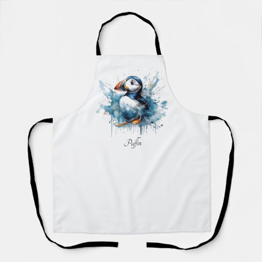 Puffin Splash, aangepast Schort (Voorkant)