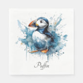 Puffin Splash, aangepast Servet (Voorkant)