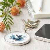 Puffin Splash, aangepast Sleutelhanger (Zijkant)