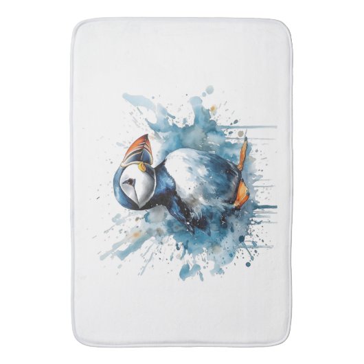 Puffin Splash Badmat (Voorkant Verticaal)