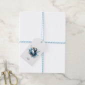 Puffin Splash, op maat Cadeaulabel (Met Touw)