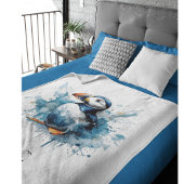 Puffin Splash, op maat gemaakt Fleece Deken