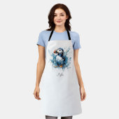 Puffin Splash, op maat Schort (Gedragen)