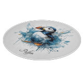Puffin Splash, op maat Snijplank (Hoek)