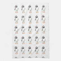 Puffin Tea towel