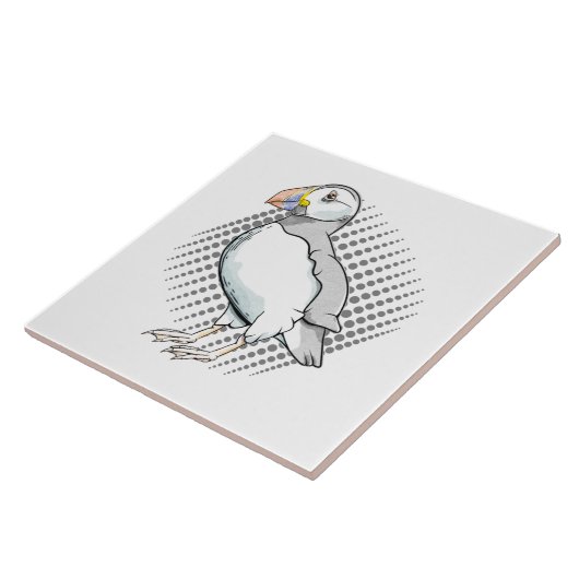 Puffin Tegeltje (Zijkant)