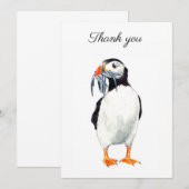 Puffin Thank you card Bedankkaart (Voorkant / Achterkant)