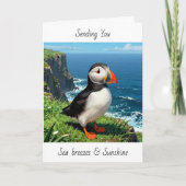 Puffin | Thinking of You | Well Wishes Kaart (Voorkant)