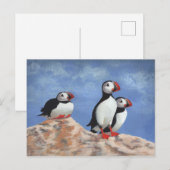 Puffin Trio Briefkaart (Voorkant / Achterkant)