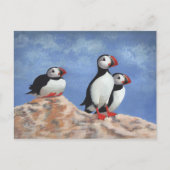 Puffin Trio Briefkaart (Voorkant)