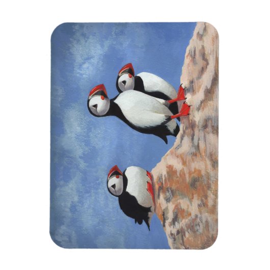 Puffin Trio Magneet (Verticaal)