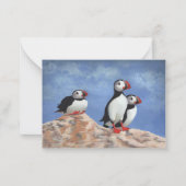 Puffin Trio Notitiekaartje (Voorkant)