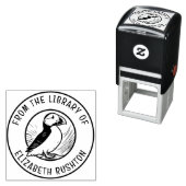 Puffin uit de bibliotheek van het boekbord  zelfinktende stempel (In situ)