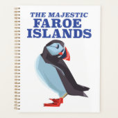 Puffin-vogel op de Faeröer Planner (Voorkant)