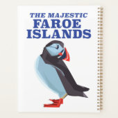 Puffin-vogel op de Faeröer Planner (Achterkant)