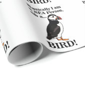 Puffin vogel zeevogel grappige verjaardag cadeaupapier (Rol Hoek)