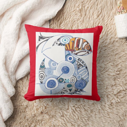 Puffin/Wanderlust Cotton Sierkussen (Deken)