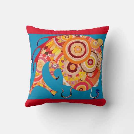 Puffin/Wanderlust Cotton Sierkussen (Achterkant)