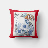 Puffin/Wanderlust Cotton Sierkussen (Voorkant)