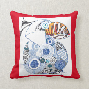 Puffin/Wanderlust Cotton Sierkussen