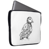 Puffin Wild Animal Natuur Illustratie Art Tattoo Laptop Sleeve (Voorkant Rechts)