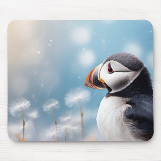 Puffin Wilde Vogel Dier Rustig Vreedzaam Muismat (Voorkant)