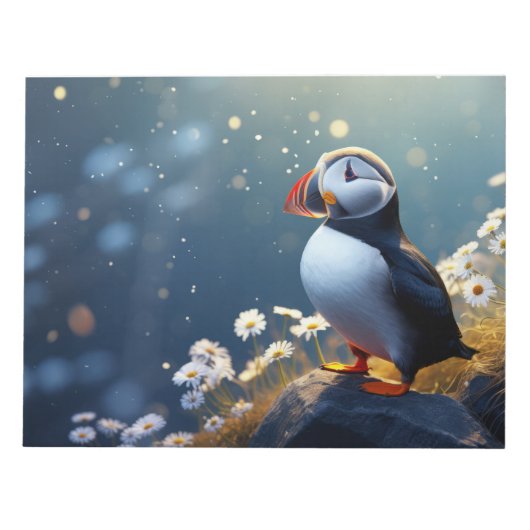 Puffin Wilde Vogel Dier Rustig Vreedzaam Notitieblok (Voorkant)
