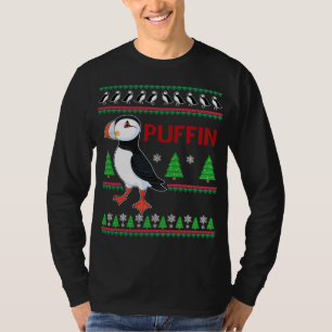 Puffin Xmas Lelijke trui Puffins Lover Grappig Leu T-shirt