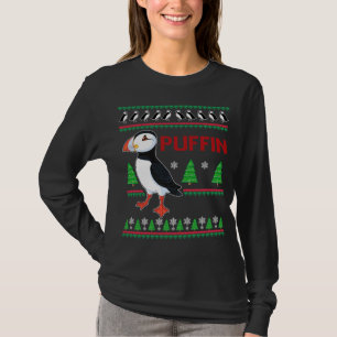 Puffin Xmas Lelijke trui Puffins Lover Grappig Leu T-shirt