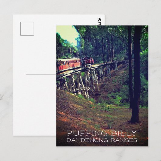 Puffing Billy, Dandenong Ranges, Victoria, Aus Briefkaart (Voorkant / Achterkant)