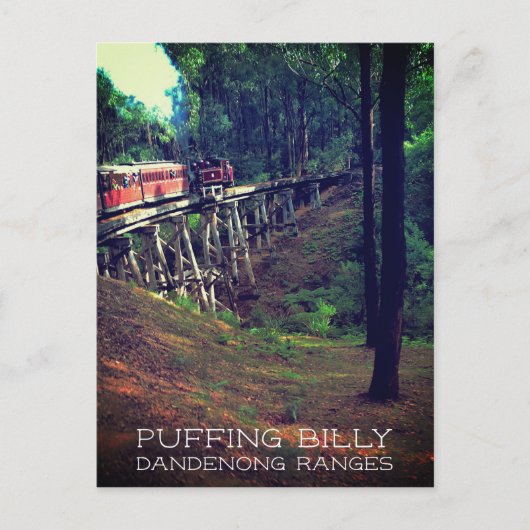 Puffing Billy, Dandenong Ranges, Victoria, Aus Briefkaart (Voorkant)