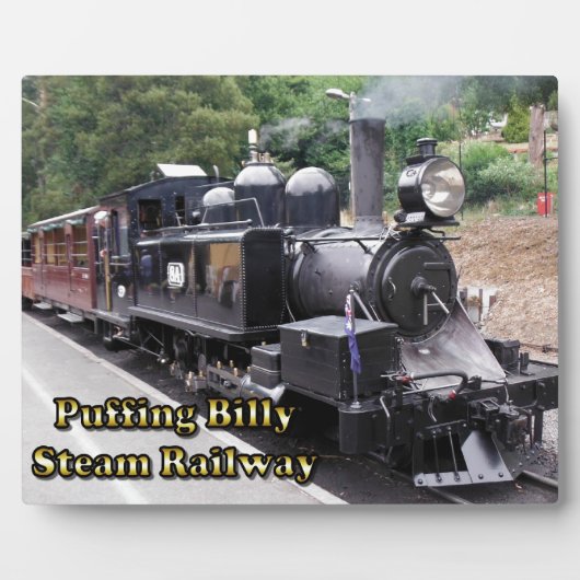 Puffing Billy Historic Steam Train Australië Fotoplaat (Voorkant)