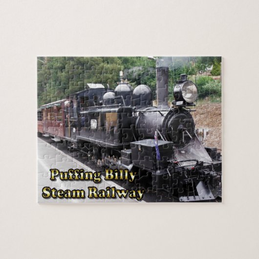 Puffing Billy Historic Steam Train Australië Legpuzzel (Horizontaal)