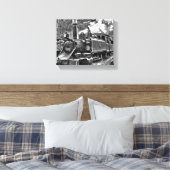 Puffing Billy Old Fashioned Steam Train Canvas Afdruk (Insitu (Slaapkamer))