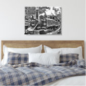 Puffing Billy Old Fashioned Steam Train Canvas Afdruk (Insitu (Slaapkamer))