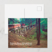 Puffing Billy Steamtrain, Dandenong Ranges Briefkaart (Voorkant / Achterkant)