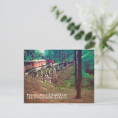 Puffing Billy-stoomtrein, Dandenong Ranges Briefkaart (Staand voorkant)