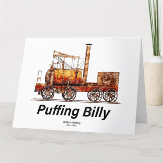 Puffing Billy Stoomtrein Engels Locomotief Bedankkaart