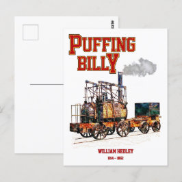 Puffing Billy Stoomtrein Engels Locomotief Briefkaart