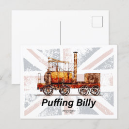 Puffing Billy Stoomtrein Engels Locomotief Briefkaart